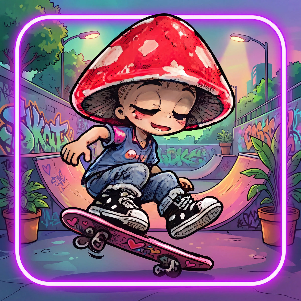 Skater Shroom new artwork